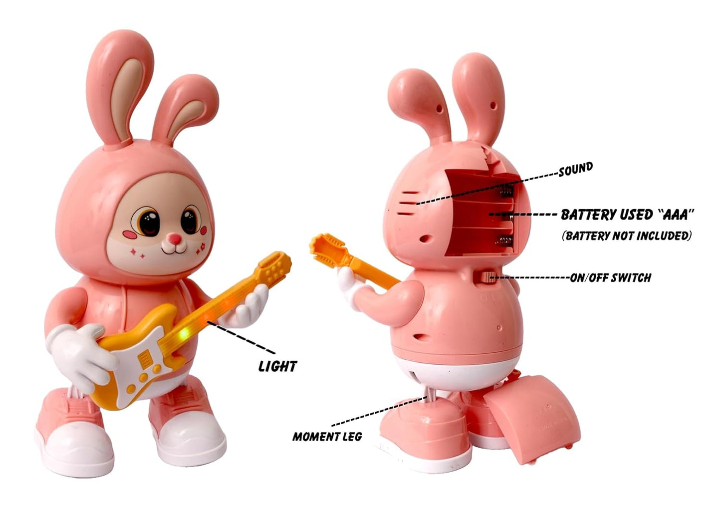🐰🎸 Rabbit Guitarist – Musical Dancing Bunny Toy (Ages 3+)