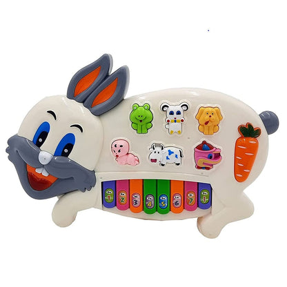 🐰 Rabbit Piano Musical Toy with Lights & Animal Sounds | Best For Toddlers, Kids, Baby