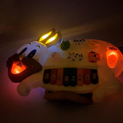 🐰 Rabbit Piano Musical Toy with Lights & Animal Sounds | Best For Toddlers, Kids, Baby