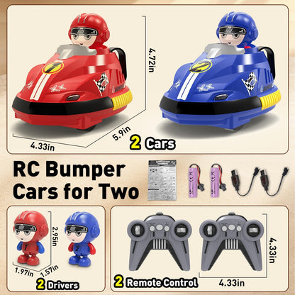 🚦RC Go Kart Bumper Car Battle Set – 2 Player, Multiplayer Mode 🚦