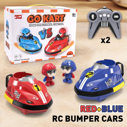🚦RC Go Kart Bumper Car Battle Set – 2 Player, Multiplayer Mode 🚦