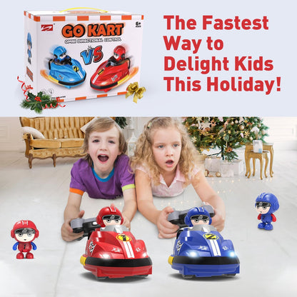 🚦RC Go Kart Bumper Car Battle Set – 2 Player, Multiplayer Mode 🚦