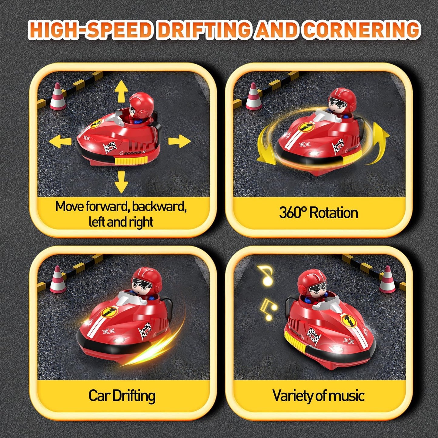 🚦RC Go Kart Bumper Car Battle Set – 2 Player, Multiplayer Mode 🚦