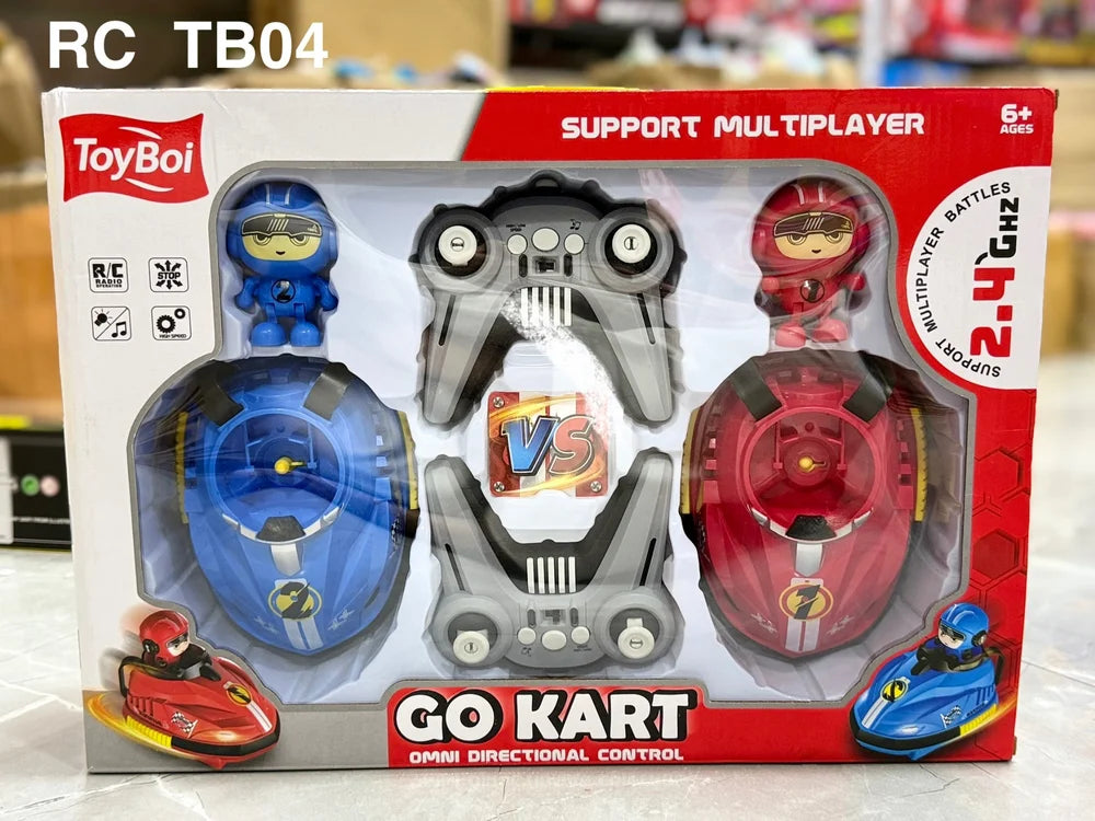 🚦RC Go Kart Bumper Car Battle Set – 2 Player, Multiplayer Mode 🚦