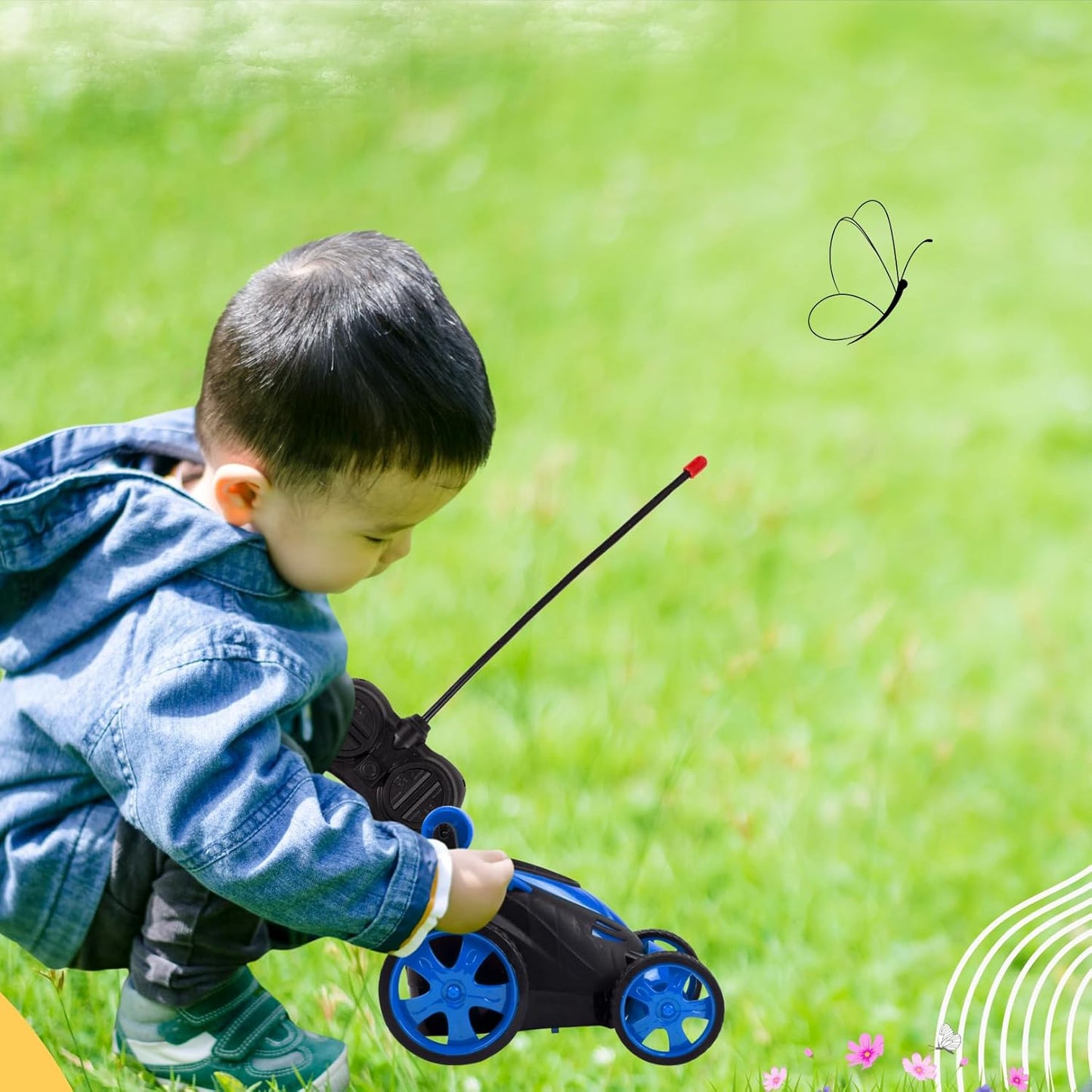 🚗 RC Rechargeable 360° Stunt Racing Car – Kids Remote Control Toy