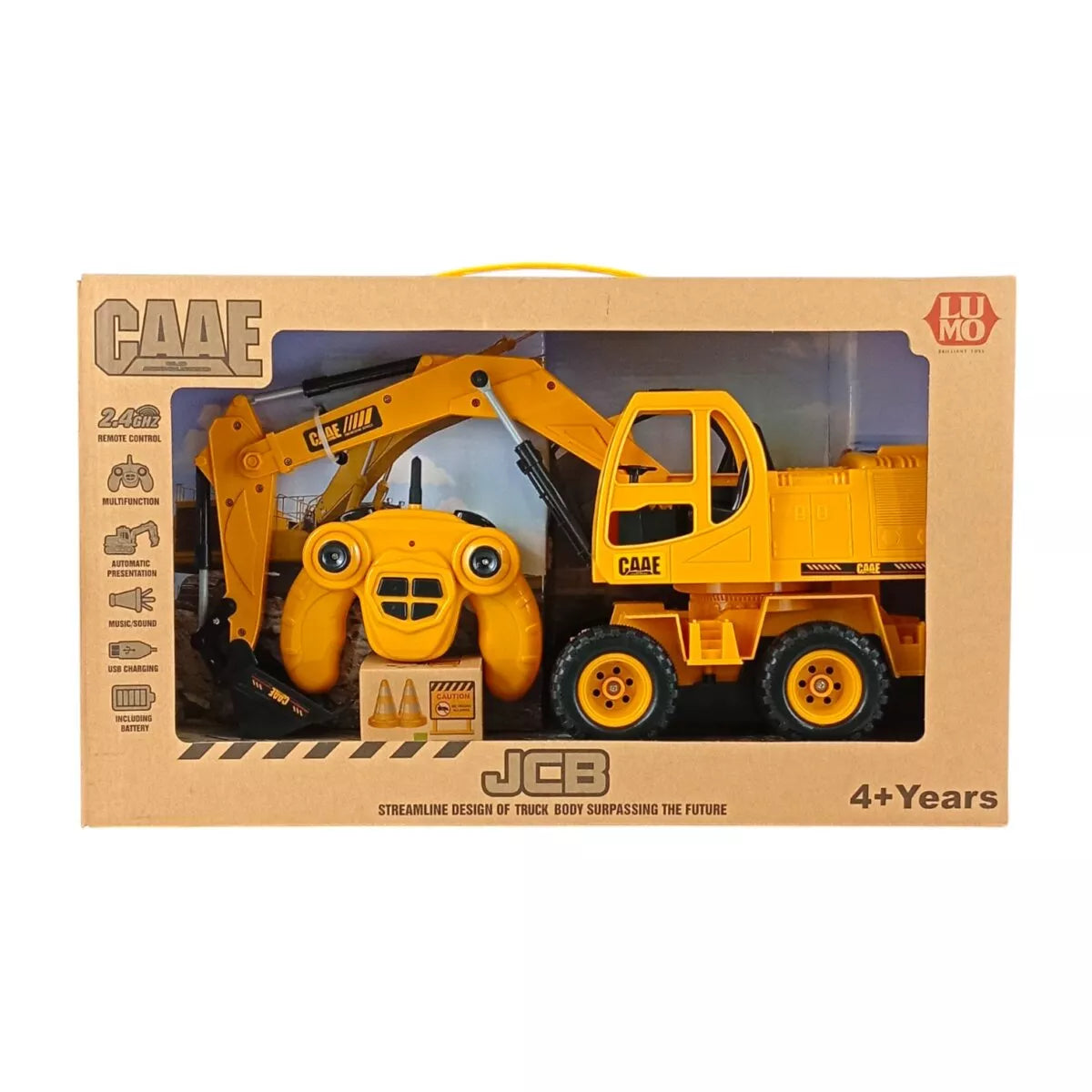 🏗️ Remote Control JCB Excavator – 2.4GHz Multifunction Toy | RC Toys