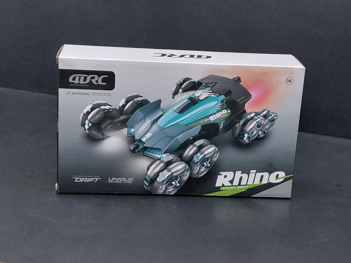 8-Wheel Rhino Stunt Drift RC Car – Remote Control All-Terrain Crawler (Color may Vary)