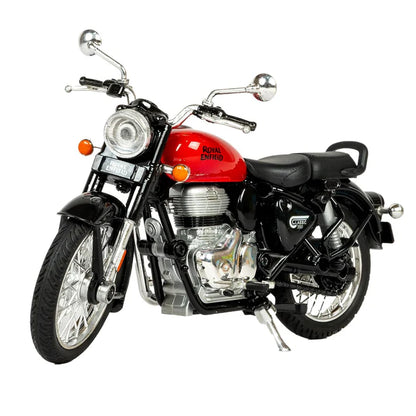 Royal Enfield Classic 350 – 1:15 Scale Die-Cast Model | Interchangeable Tanks, Pull-Back Action & Detailed Finish