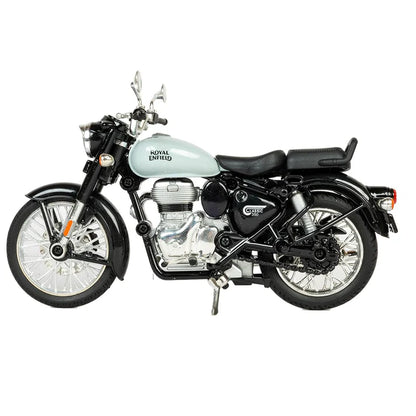 Royal Enfield Classic 350 – 1:15 Scale Die-Cast Model | Interchangeable Tanks, Pull-Back Action & Detailed Finish