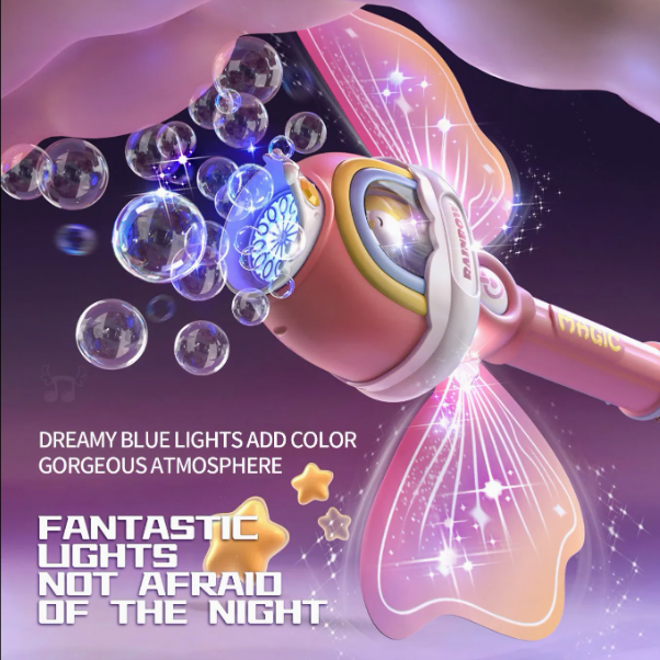 🌈 Angel Bubble Stick (12 Holes) — Unicorn Magic Bubble Wand