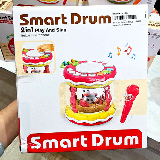 Smart Drum 2-in-1 Play & Sing Activity Toy for Kids – Musical Fun & Learning toy!