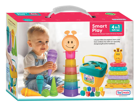 Toys Mate Smart Play 4-in-1 Toddler Toy Set | Baby Learning & Activity Kit for 12+ Months