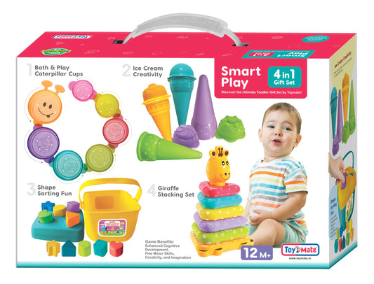 Toys Mate Smart Play 4-in-1 Toddler Toy Set | Baby Learning & Activity Kit for 12+ Months