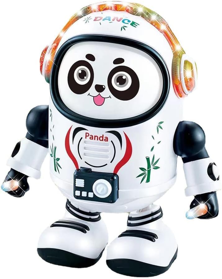 🚀🐼 Space Panda Dancing Robot – Musical, Light-Up