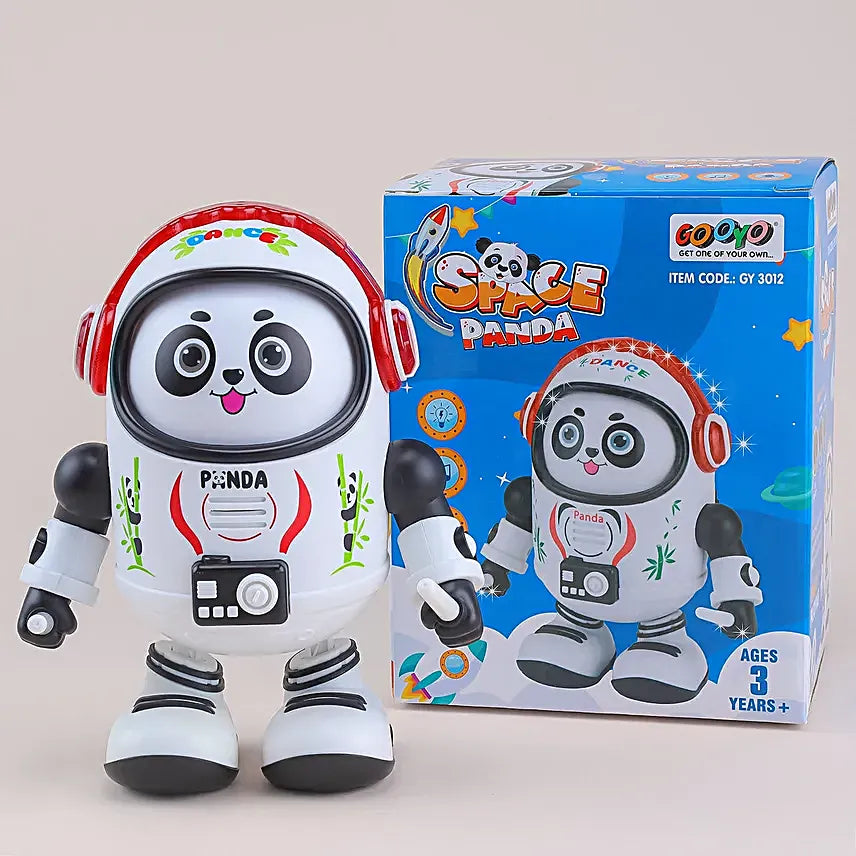 🚀🐼 Space Panda Dancing Robot – Musical, Light-Up