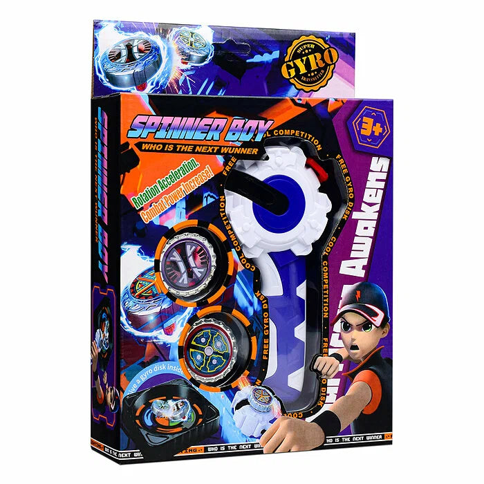 🔥 Spinner Boy Gyro Battle Set – Action-Packed Spinning Top Launcher Toy 🔥 | Like a Beyblade |