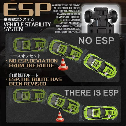 🏁 Super Drift RC Racing Car – 1:16 Scale 4WD with ESP Gyro & Changeable Drift Tyres