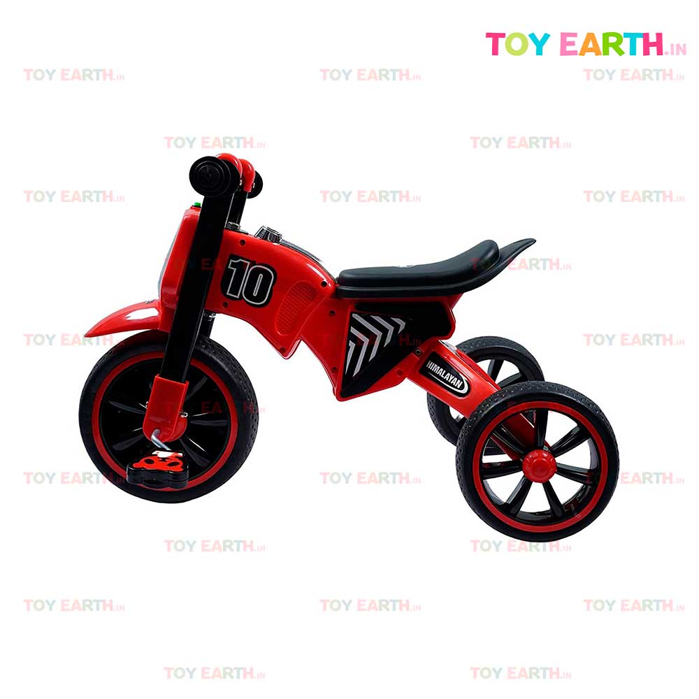 Toddler Pedal Tricycle Ride-On Learning Music Lights 18-36 Months Red