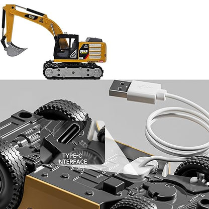Heavy-Duty Desktop Engineering: 1:64 Scale Premium Die-Cast RC Excavator