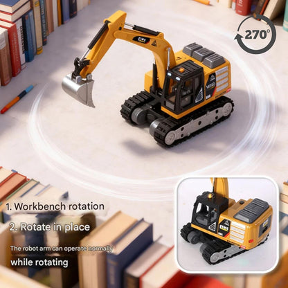 Heavy-Duty Desktop Engineering: 1:64 Scale Premium Die-Cast RC Excavator