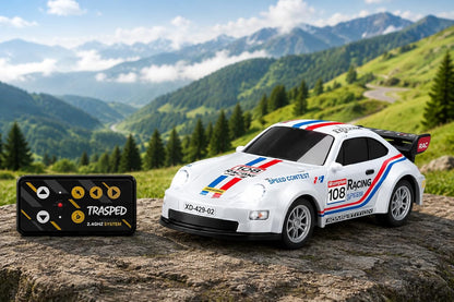 Trasped Porsche-Style 1:64 Mini Remote Control Racing Car | RC Hobby