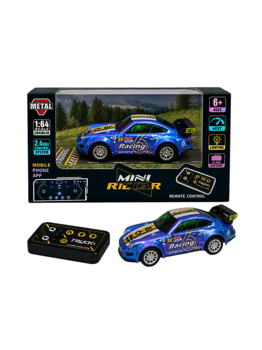 Trasped Porsche-Style 1:64 Mini Remote Control Racing Car | RC Hobby