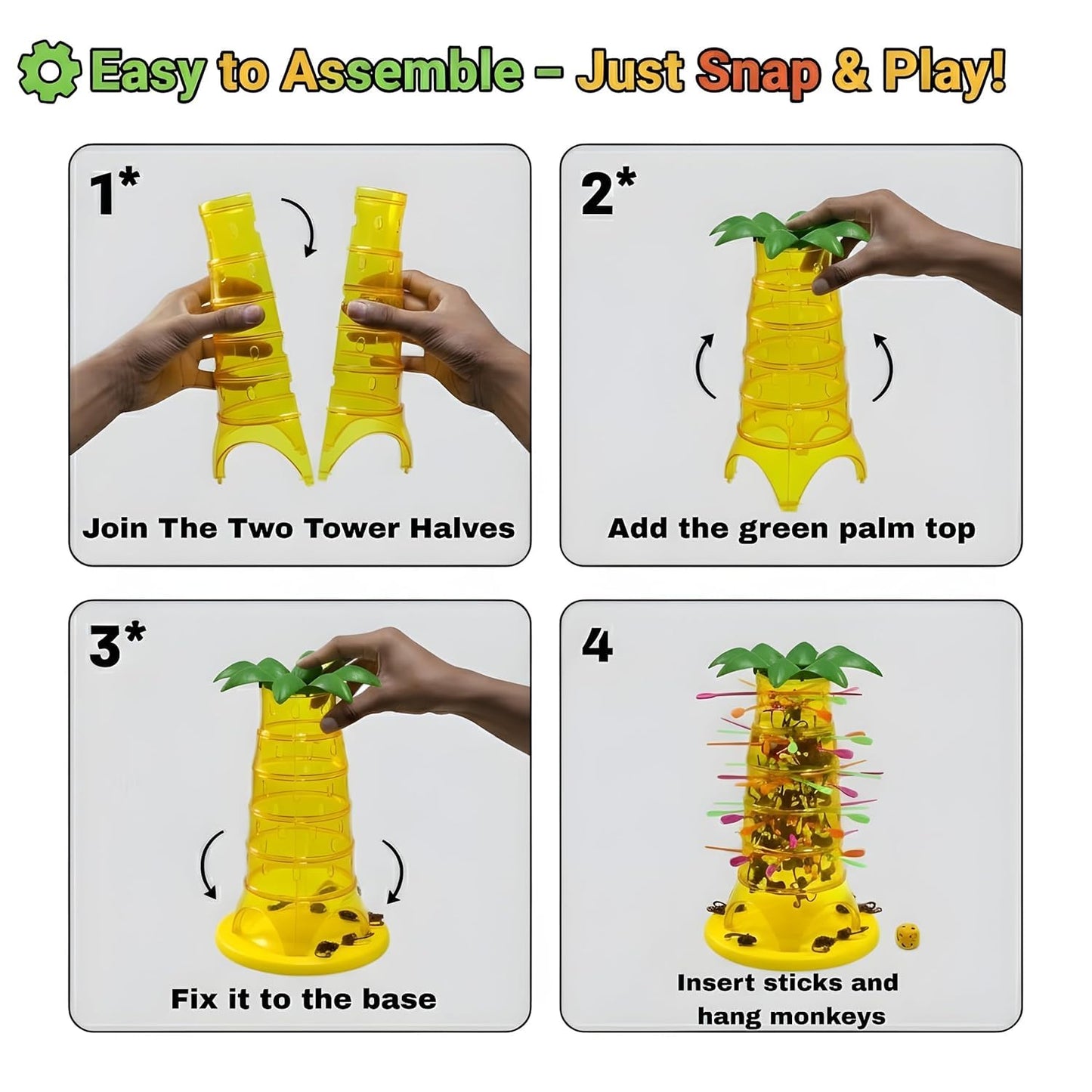 🐵 Monkey Tumble Game – Fun Family Board Game for Kids & Adults | Don’t Let The Monkeys Fall!