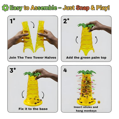🐵 Monkey Tumble Game – Fun Family Board Game for Kids & Adults | Don’t Let The Monkeys Fall!