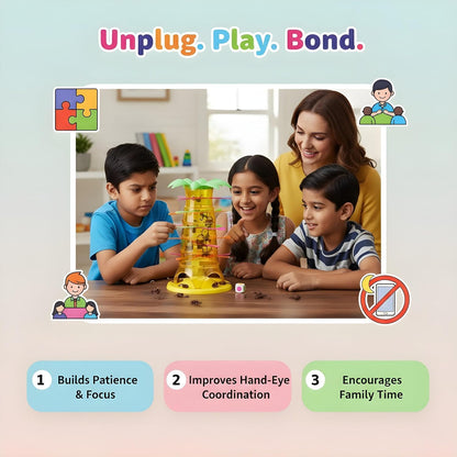 🐵 Monkey Tumble Game – Fun Family Board Game for Kids & Adults | Don’t Let The Monkeys Fall!