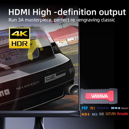 🎮 VAYAVA High Quality Game Stick – 3D Gaming Console with Dual Wireless Controllers | 10,000+ Games | HDMI Output