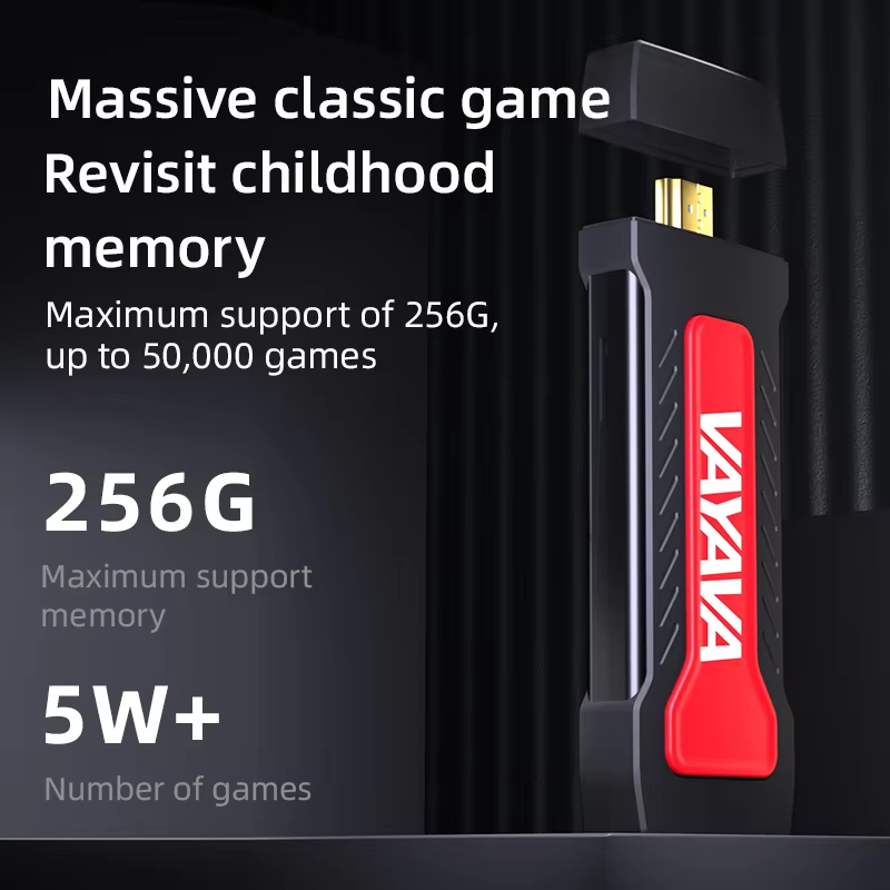 🎮 VAYAVA High Quality Game Stick – 3D Gaming Console with Dual Wireless Controllers | 10,000+ Games | HDMI Output