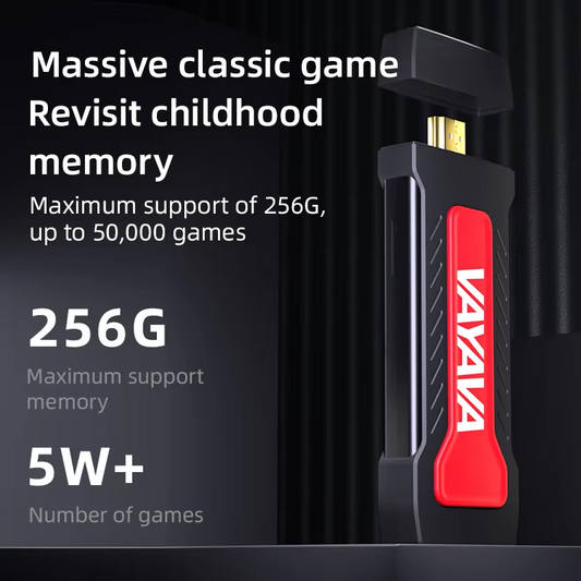 🎮 VAYAVA High Quality Game Stick – 3D Gaming Console with Dual Wireless Controllers | 10,000+ Games | HDMI Output