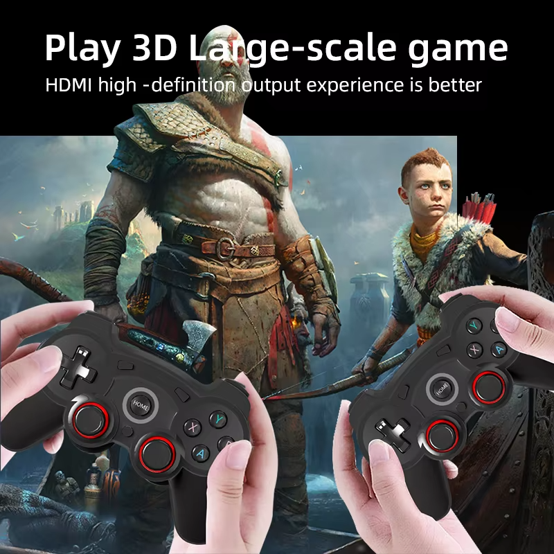 🎮 VAYAVA High Quality Game Stick – 3D Gaming Console with Dual Wireless Controllers | 10,000+ Games | HDMI Output