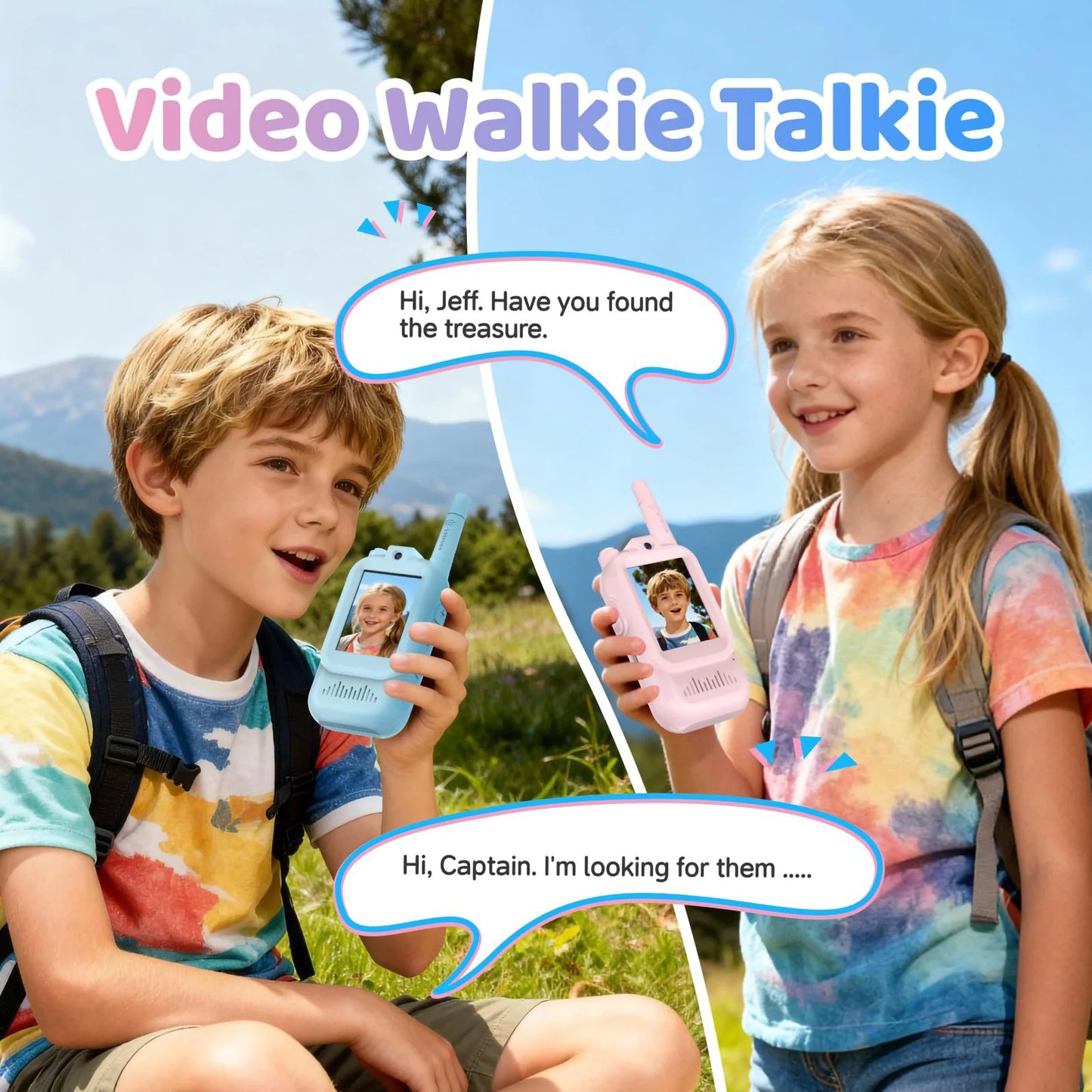 Kids Video Calling Walkie Talkie | without internet | Chat Feature | High Tech Toy | Best For Gifting