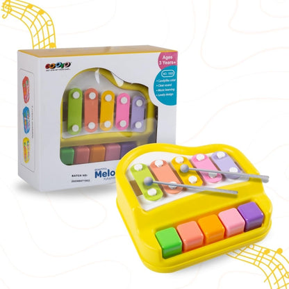 🎵 Mini 2-in-1 Piano & Xylophone – Small in Size, Big in Melodies | Color May Vary