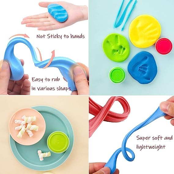 Air Soft Clay – 12 Color Set 🌈