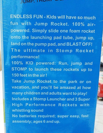 🚀 Jump Rocket Launcher – 100% Kid-Powered Outdoor Fun