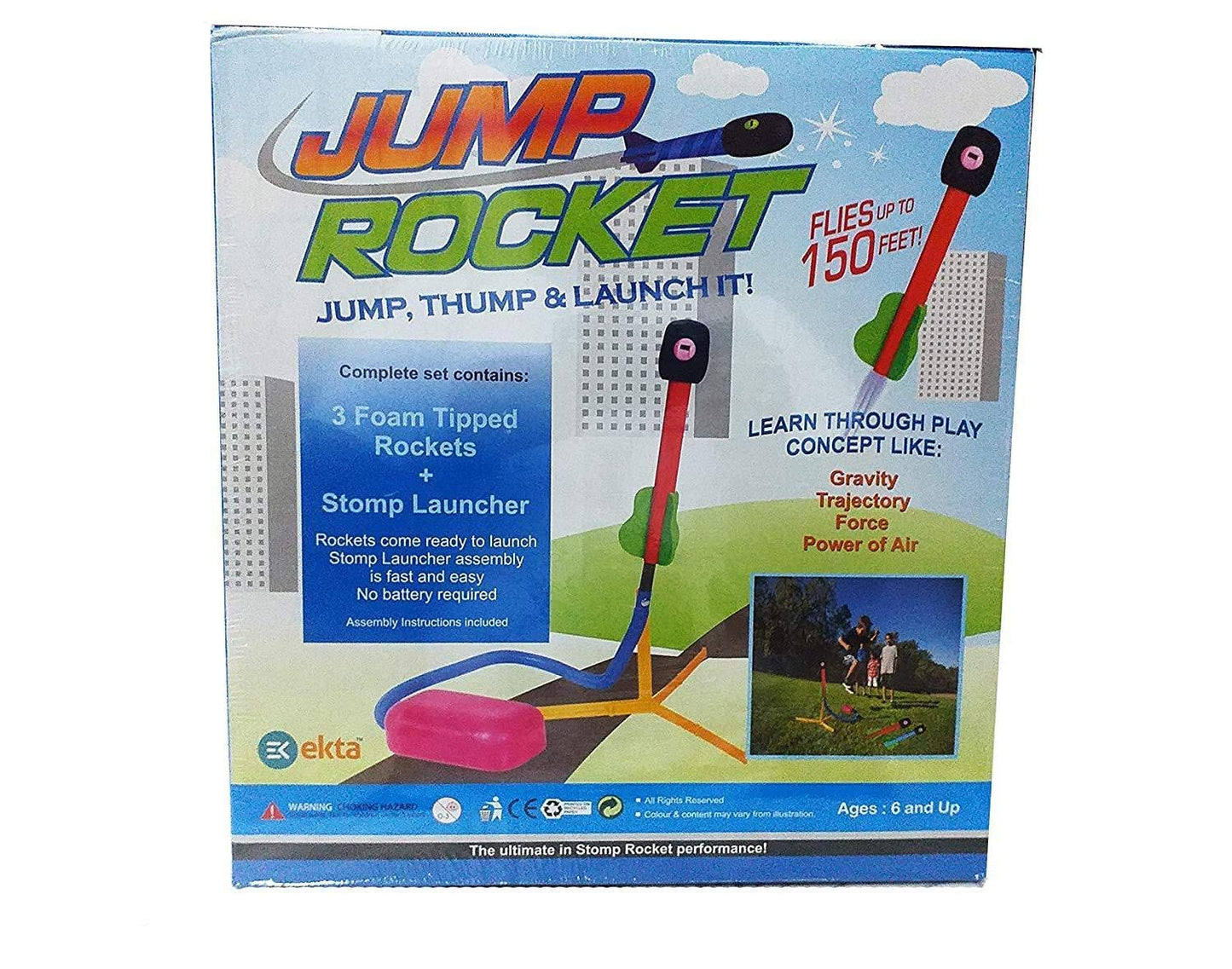 🚀 Jump Rocket Launcher – 100% Kid-Powered Outdoor Fun