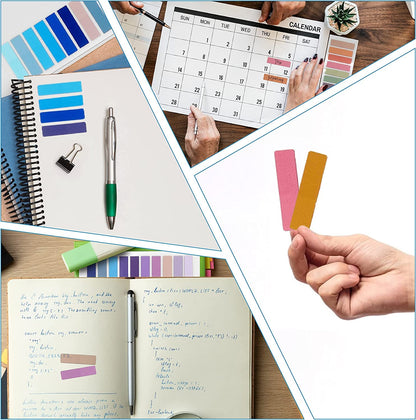 📘 Mini Sticky Notes Bookmark Set – 10 Colors (Pack of 3)