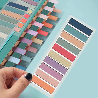 📘 Mini Sticky Notes Bookmark Set – 10 Colors (Pack of 3)