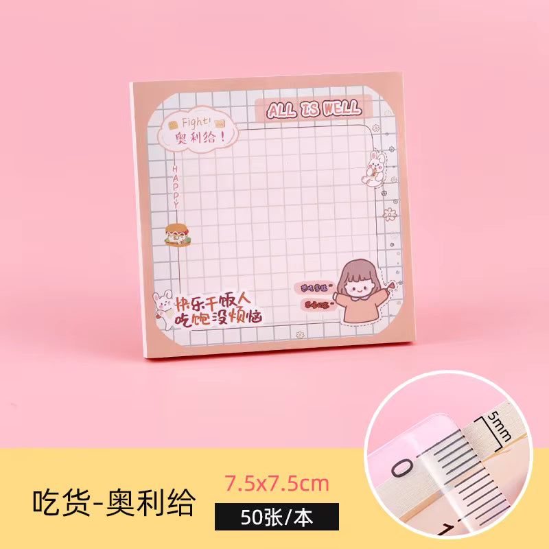 Mini Cute Sticky Notes – Pastel Color Theme (Pack Of 3)