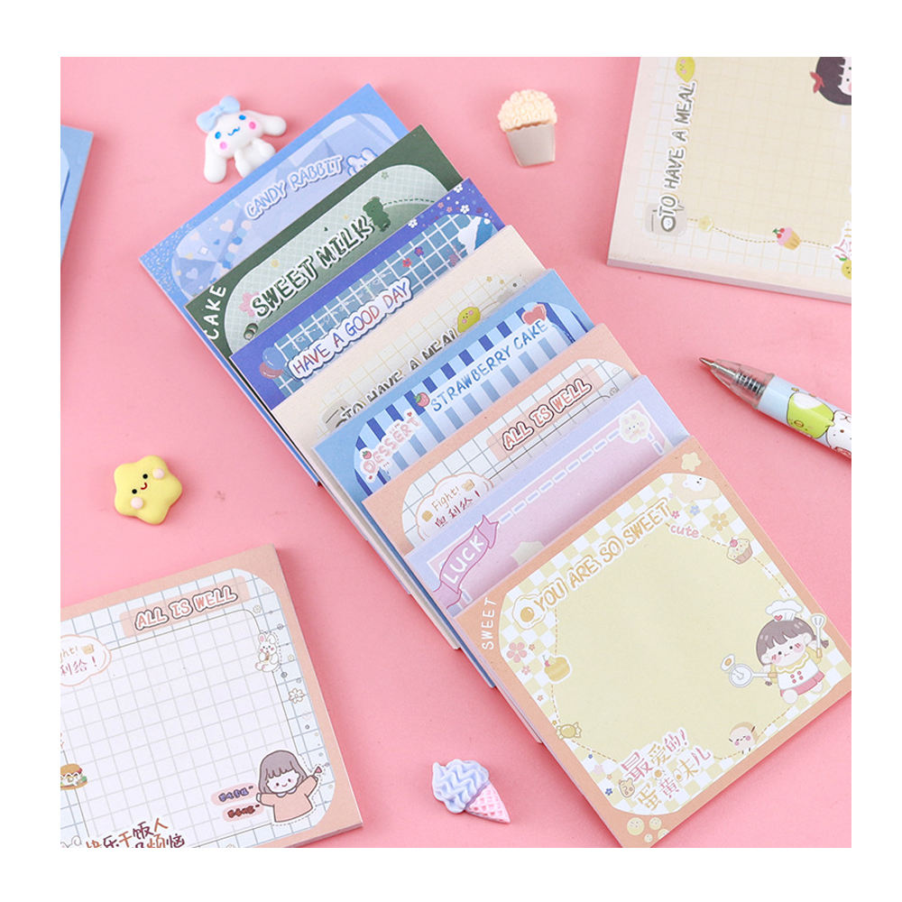 Mini Cute Sticky Notes – Pastel Color Theme (Pack Of 3)