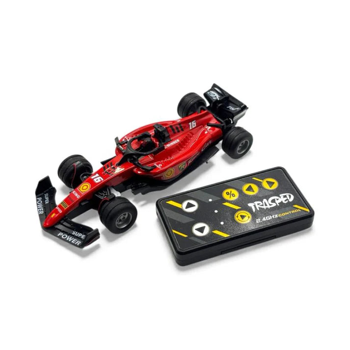 F1 Desktop Grand Prix: 1:64 Scale Open-Wheel Mini RC Racing Car