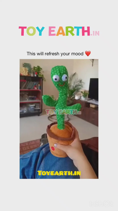 Dancing Talking Cactus Repeater Most Trend Toy Musical Chargeable