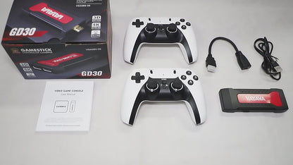 🎮 VAYAVA High Quality Game Stick – 3D Gaming Console with Dual Wireless Controllers | 10,000+ Games | HDMI Output