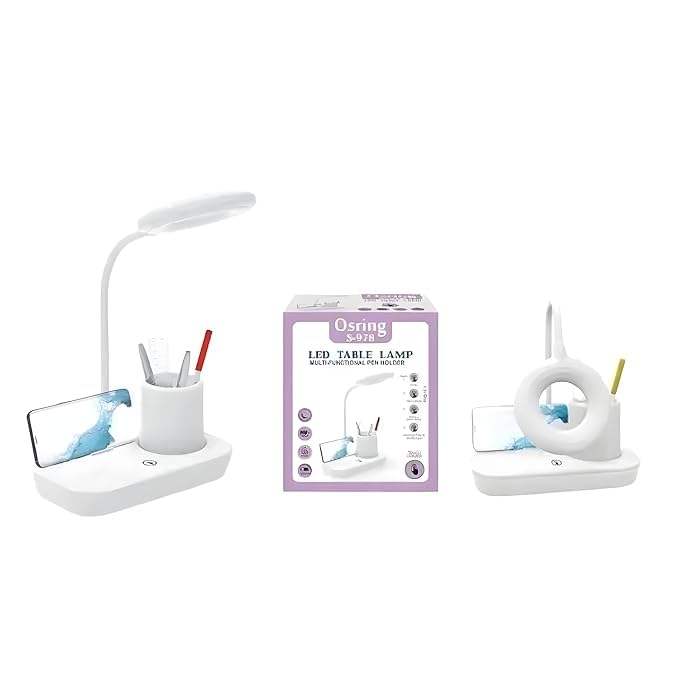 Versatile Table Study Lamp with 3 Dimmable Lights & USB Charging | Best Quality