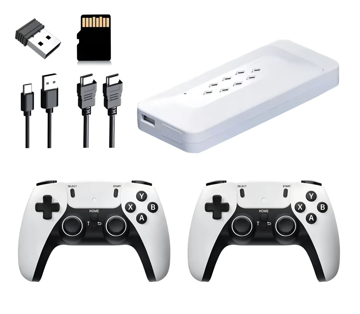 Wireless Retro Game M22 Console – 52 Emulators | 30,000+ Games | Dual Controllers | 4K HD Output | Best Budget Game