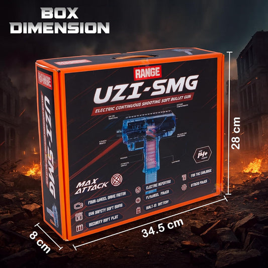 Uzi-SMG Automatic Foam Dart Gun | Soft Bullet Gun