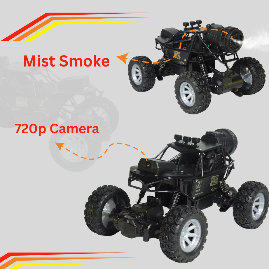 4WD High-Speed Alloy Rock Crawler with HD Camera & Mist Exhaust
