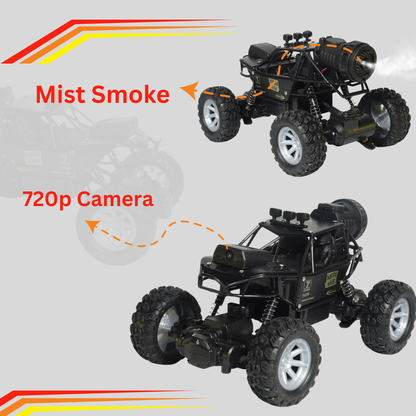 4WD High-Speed Alloy Rock Crawler with HD Camera & Mist Exhaust